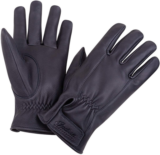 Indian Motorcycle Women's Deerskin Strap Glove, Black | 2860662 - Bair's Powersports