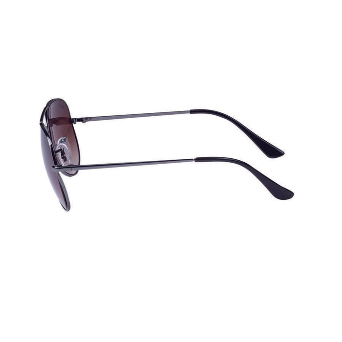 Indian Motorcycle Aviator Sunglasses with Brown Lens, Silver | 2860743 - Bair's Powersports