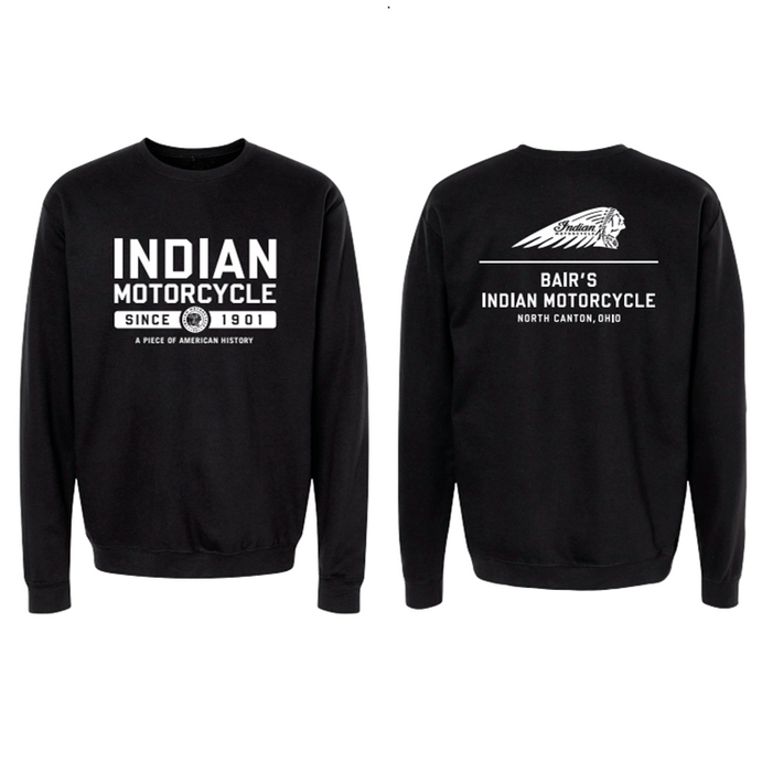 Bair’s Indian Motorcycle Crew Neck Swag Package