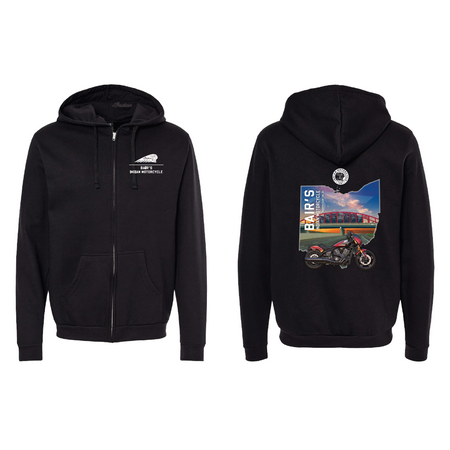 Bair's Indian Motorcycle Ohio Full Zip Hoodie, Black — Bair's Bair's Indian Motorcycle Ohio Full Zip Hoodie, Black — Bair's