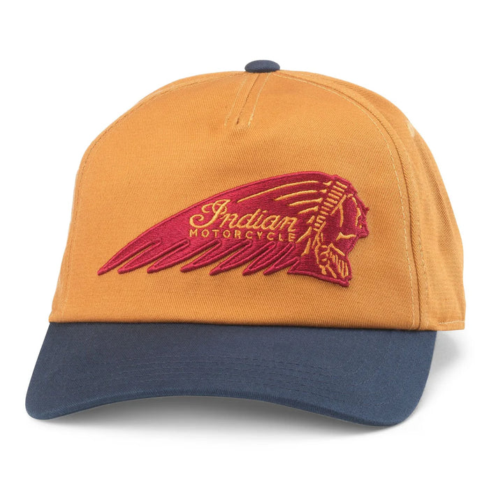 Indian Motorcycle Roscoe Hat, Hazel/Navy | American Needle Inc