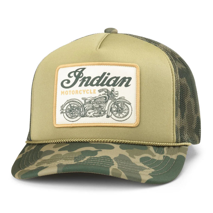 Indian Motorcycle Mallard Foamy Hat, Olive