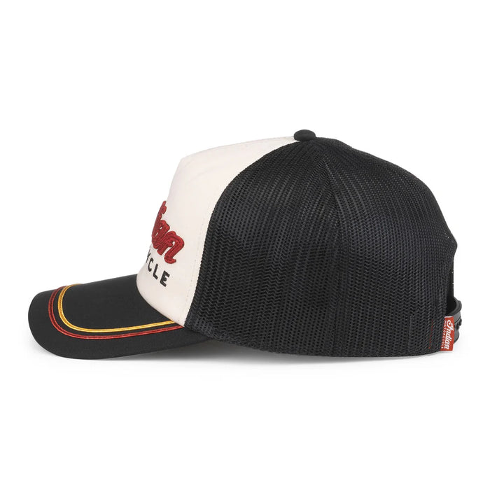 Indian Motorcycle Radler Hat, Black/Ivory | American Needle Inc