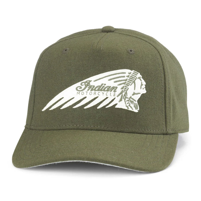 Indian Motorcycle Roscoe Legend Hat, Olive