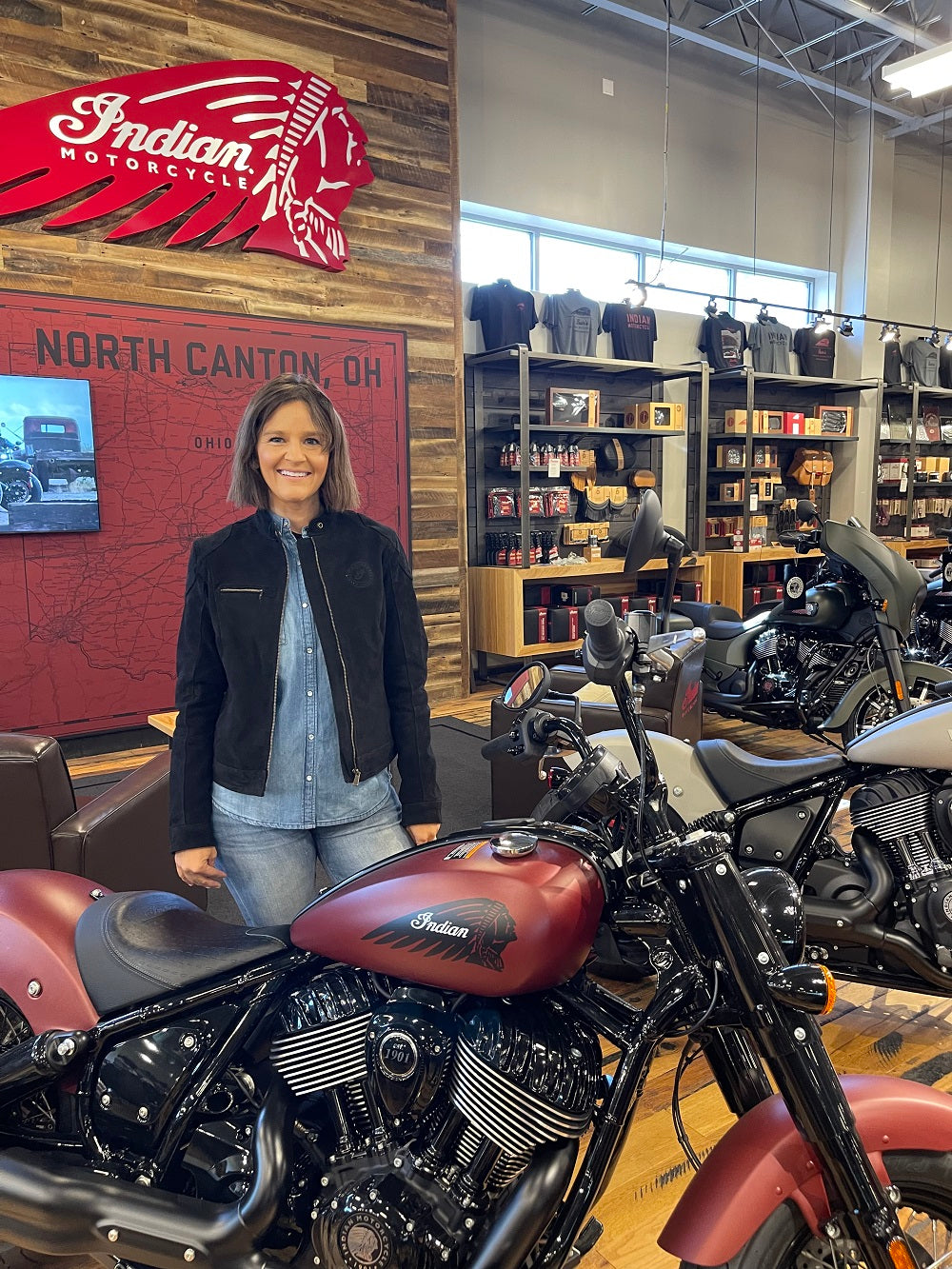 Indian Motorcycle Women's Cleveland Jacket, Black | 2833371