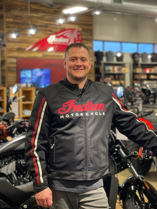 Indian Motorcycle Men's Milestone Mesh Jacket, Black