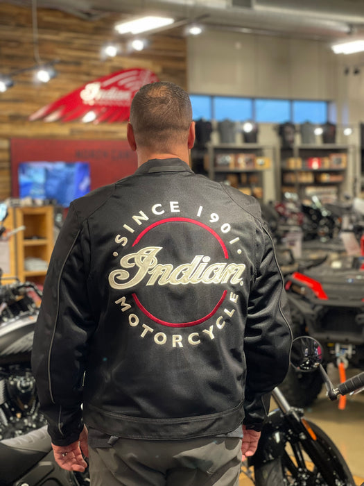 indian motorcycle gear Indian Motorcycle Men's Milestone Mesh Jacket, Black