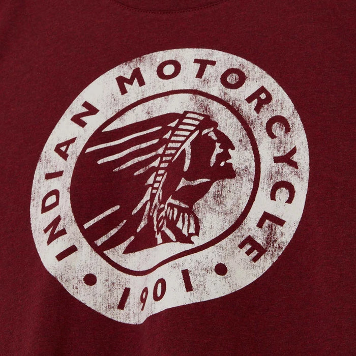 Indian Motorcycle Men's Circle Headdress Tee, Red | 2833398