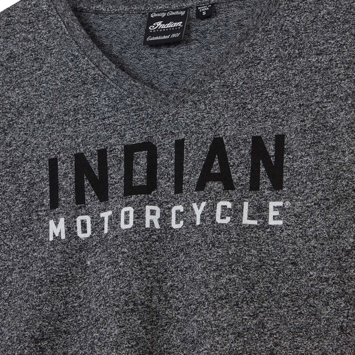 Indian Motorcycle Women's Contrast Block Logo Long Sleeve, Gray | 2833428