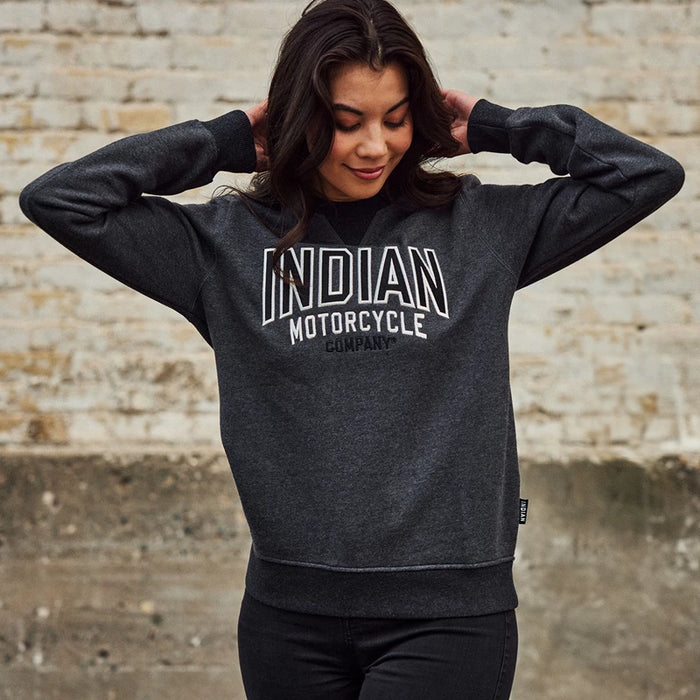 Indian Motorcycle Women's Contrast Sweatshirt, Gray | 2833431