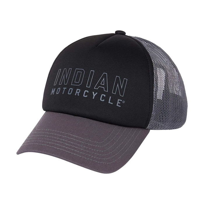 Indian Motorcycle Outline Logo Trucker Cap, Black | 2833439
