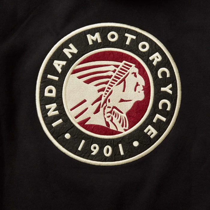 Indian Motorcycle Men's Applique Headdress Hoodie, Black | 2833445