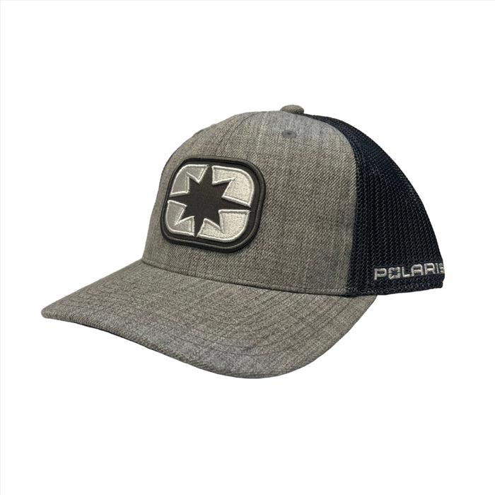 Polaris Ellipse Patch Trucker Hat, Gray/Black | 2833498