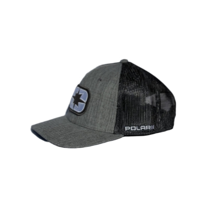 Polaris Ellipse Patch Trucker Hat, Gray/Black | 2833498