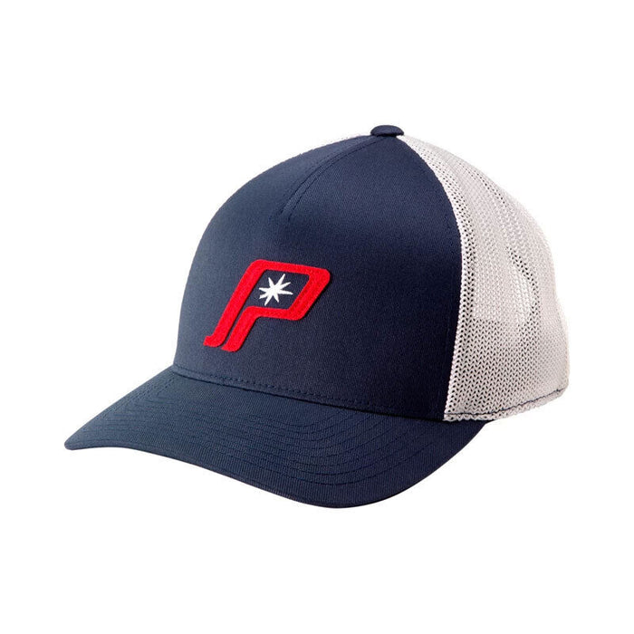 Polaris Retro Logo Mesh Snapback Hat, Navy | 2833503