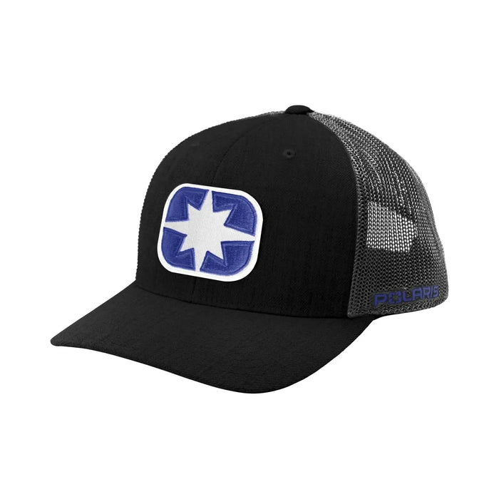 Polaris Ellipse Patch Trucker Hat, Black/Blue | 2847046