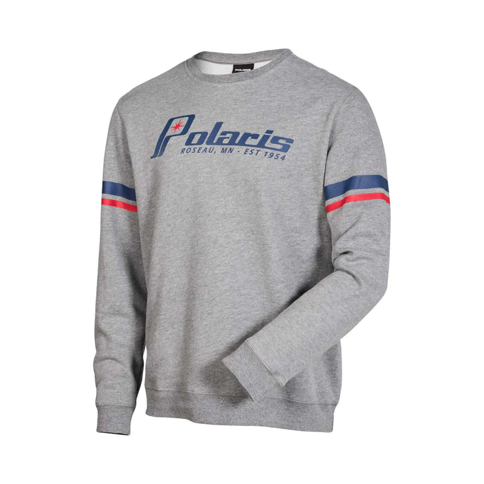 Polaris Men's Founder Crew Neck Sweatshirt, Heather Gray | 2847078
