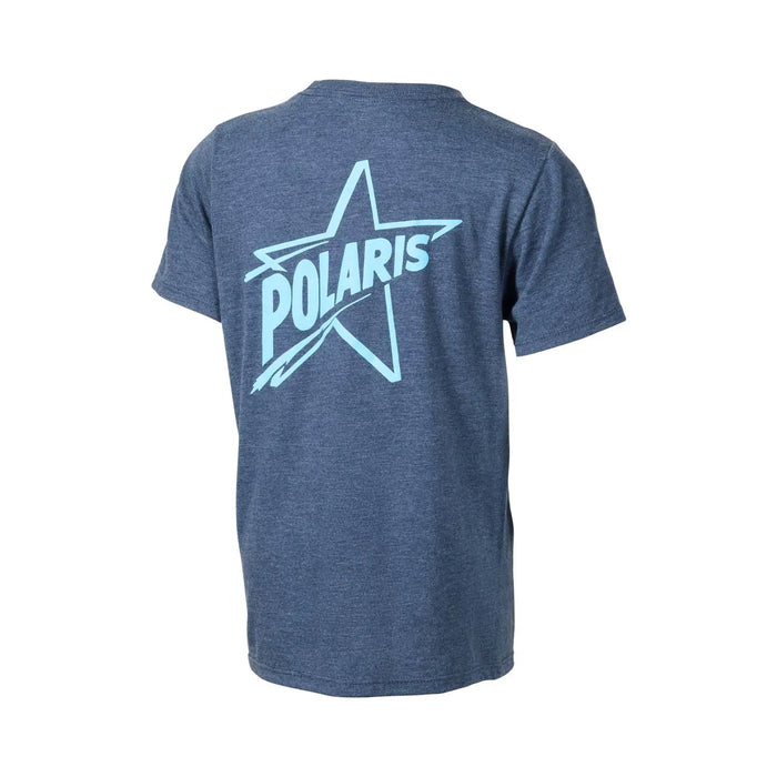 Polaris Youth Retro T-Shirt, Navy Heather | 2847093
