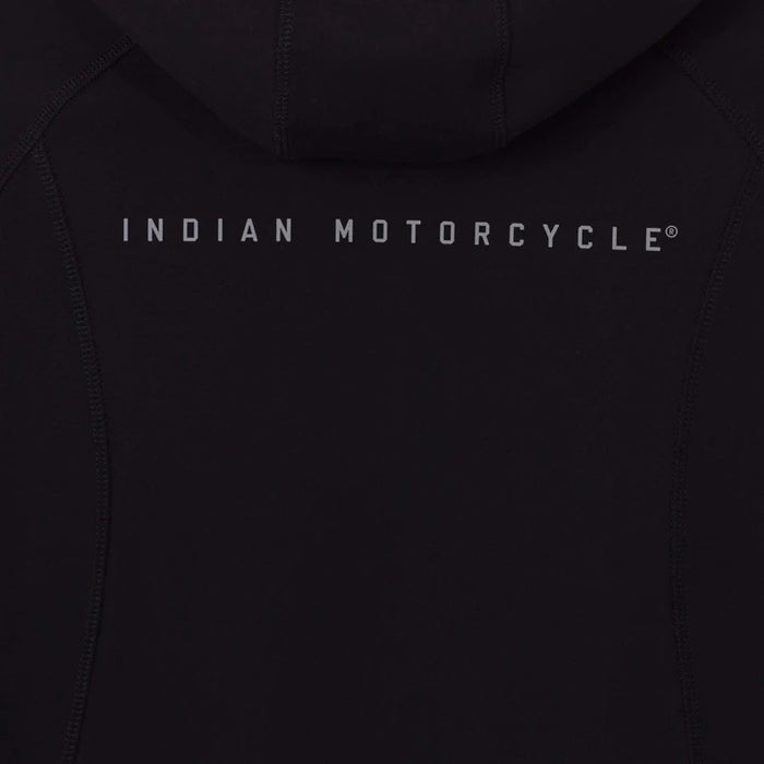 Indian Motorcycle Women's Cropped Athlete Hoodie, Black | 2862964 - Bair's Powersports