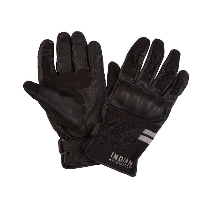 Indian Motorcycle Men's San Pedro Mesh Gloves, Black | 2864653