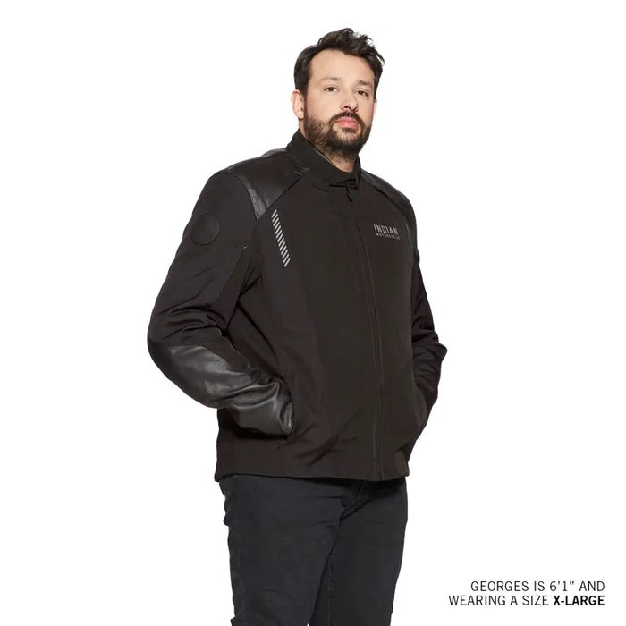 Indian Motorcycle Men's Markay Jacket, Black | 2864668