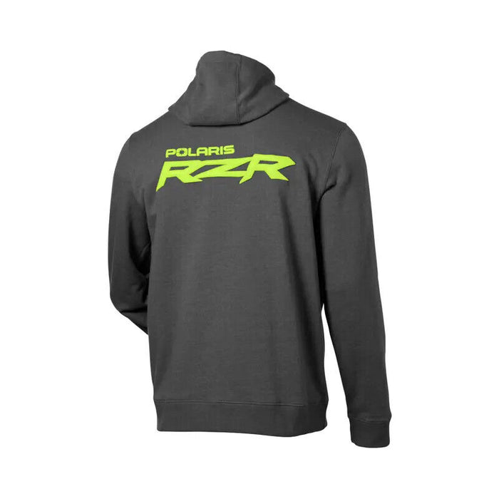 Polaris Men's RZR Logo Full Zip Hoodie, Black/Lime | 2864724