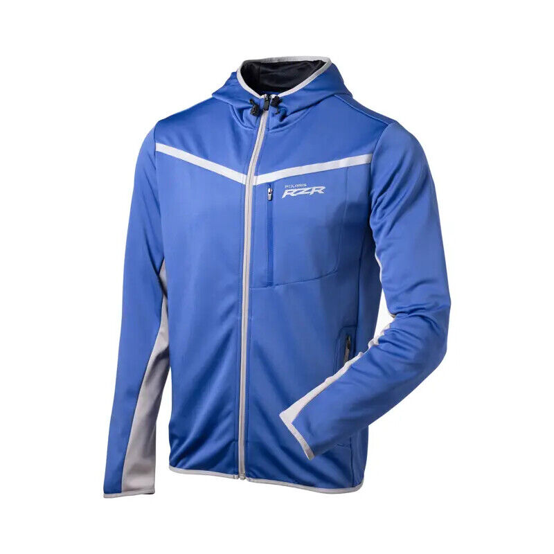 Polaris Men's RZR Full Zip Tech Hoodie, Blue | 2864739 — Bair's