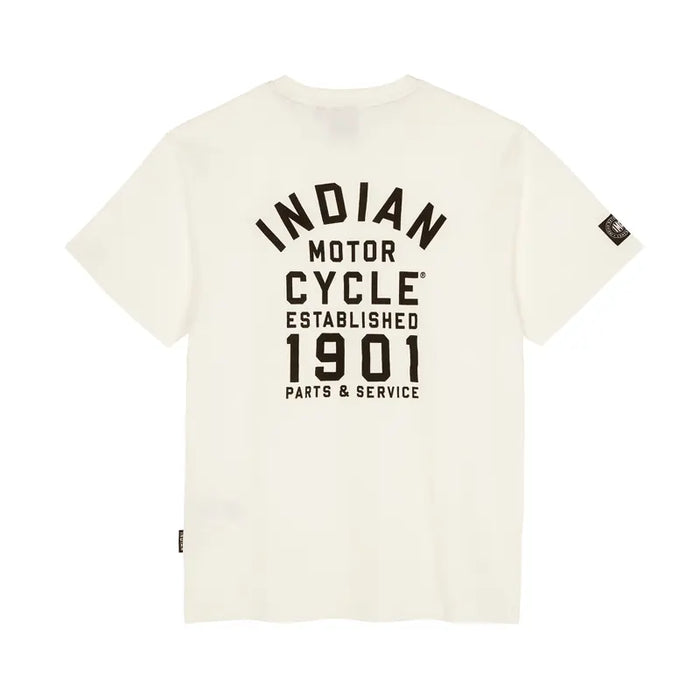 Indian Motorcycle Men's IMC Est 1901 Logo Tee, White | 2864768