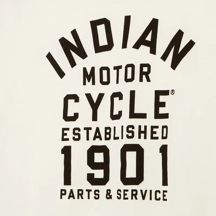 Indian Motorcycle Men's IMC Est 1901 Logo Tee, White | 2864768