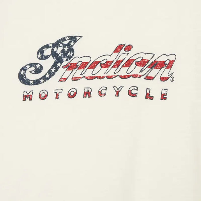 Indian Motorcycle Women's USA Script Logo Tee, White | 2864785