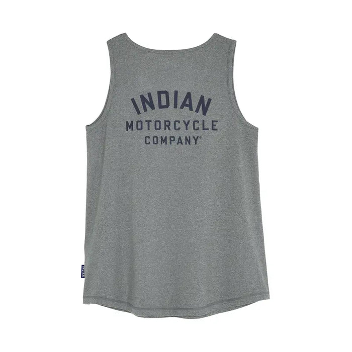 Indian Motorcycle Women's Athlete Logo Print Tank, Gray | 2864792