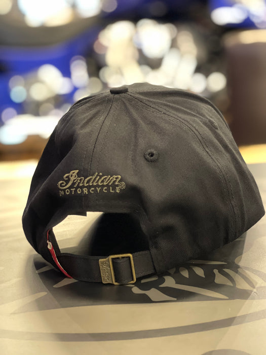 Indian Motorcycle Headdress Embroidered Cap, Black | 2864801