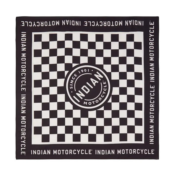 Indian Motorcycle Checkerboard Bandana, Black | 2864845