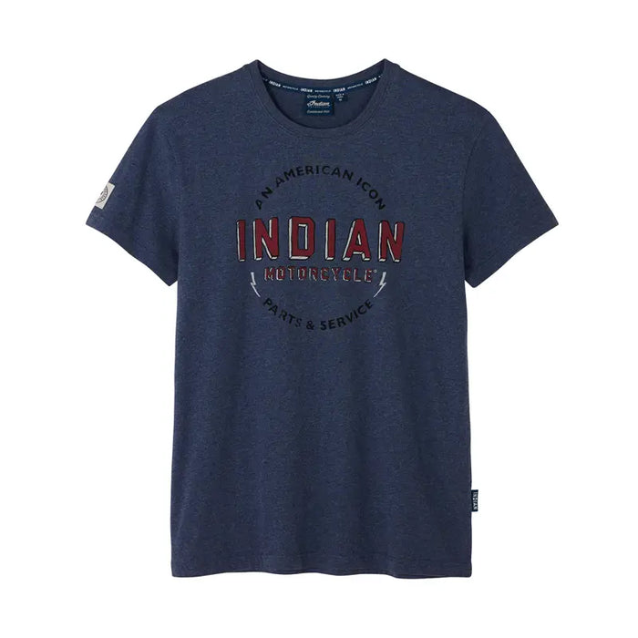 Indian Motorcycle Men's American Icon Tee, Blue | 2864924