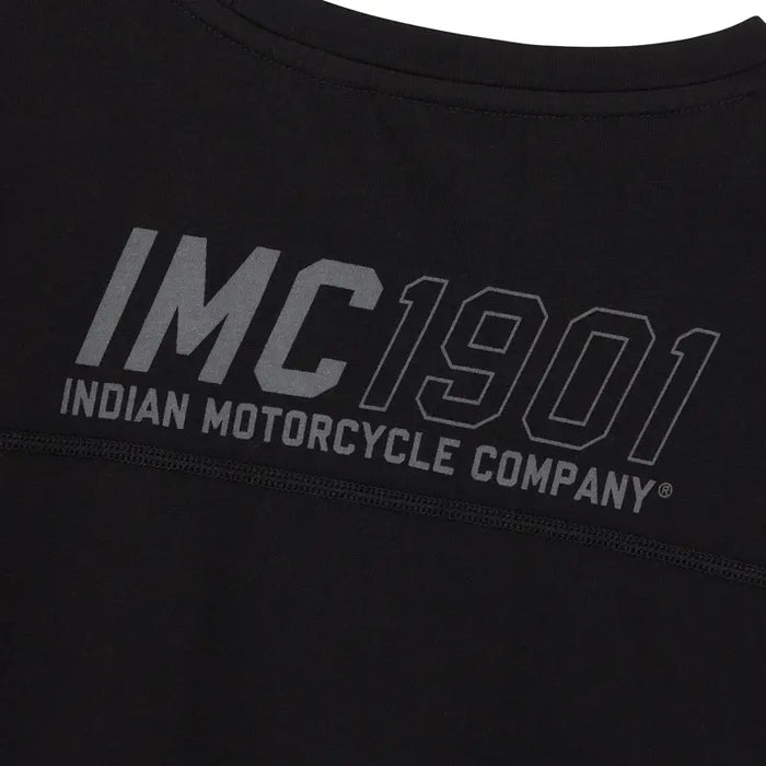 Indian Motorcycle Men's IMC 1901 Sleeve Print Long Sleeve Tee, Black | 2864928