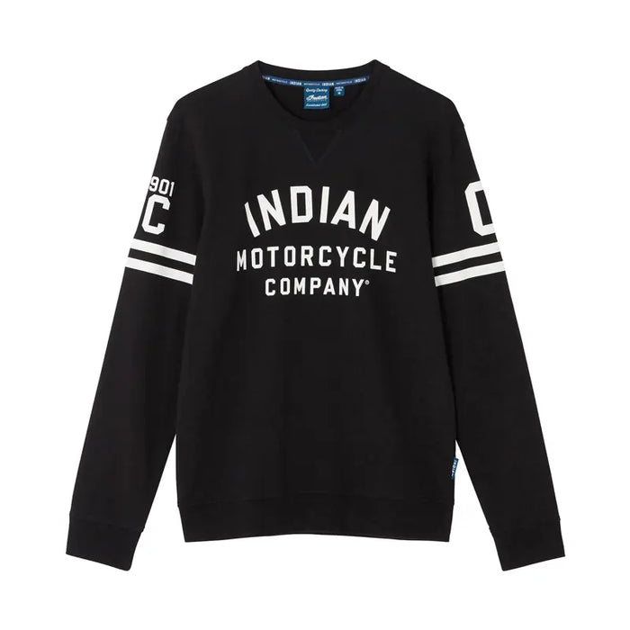 Indian Motorcycle Men's IMC 1901 Stripes Long Sleeve Tee, Black | 2864929