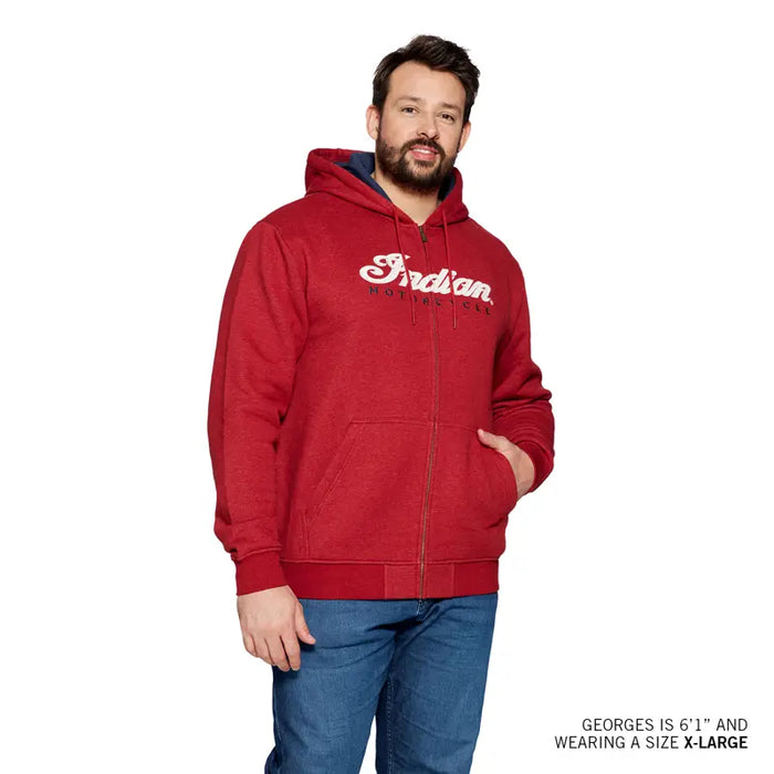 Indian Motorcycle Men's USA Flag Hoodie, Red | 2864930