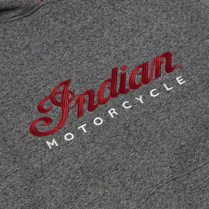 Indian Motorcycle Men's Logo Headdress Hoodie, Gray | 2864931