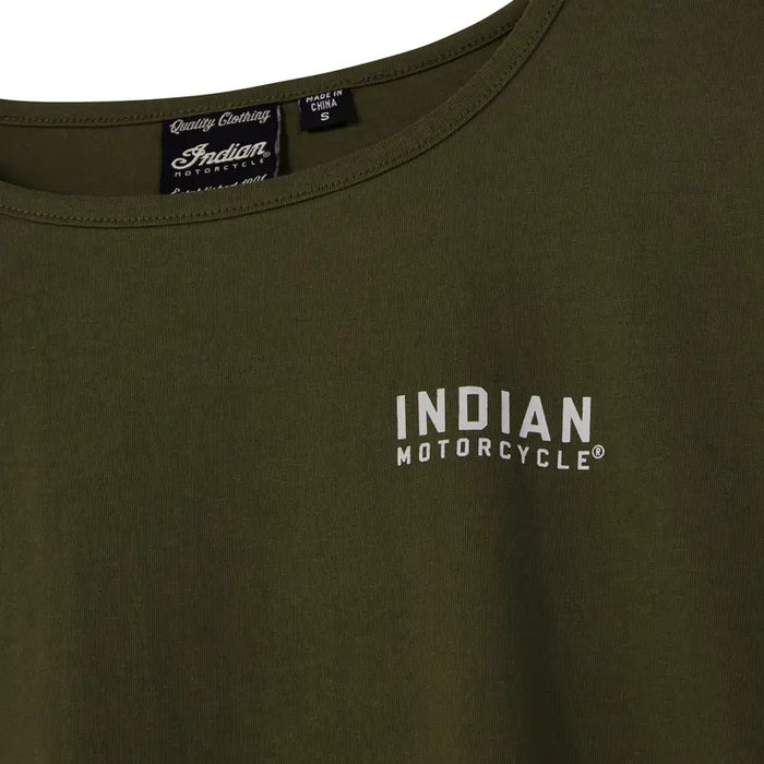 Indian Motorcycle Women's 1901 IMC Banded Tee, Green | 2864940