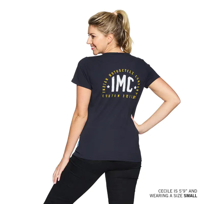 Indian Motorcycle Women's IMC Custom Builds Tee, Blue | 2864945