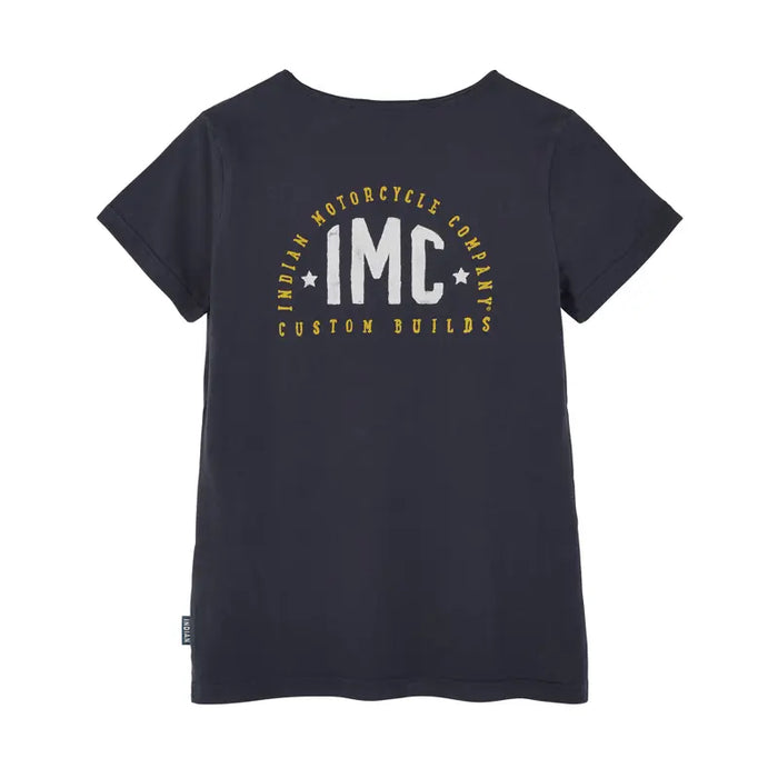 Indian Motorcycle Women's IMC Custom Builds Tee, Blue | 2864945