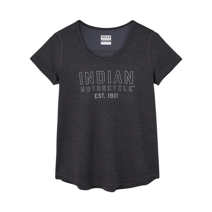 Indian Motorcycle Women's Outline Logo Tee, Gray | 2864946