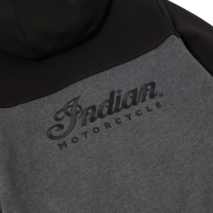 Indian Motorcycle Women's Colorblock Script Hoodie, Gray | 2864950