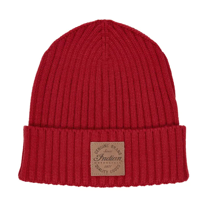 Indian Motorcycle Fisherman Beanie, Red | 2864953 — Bair's