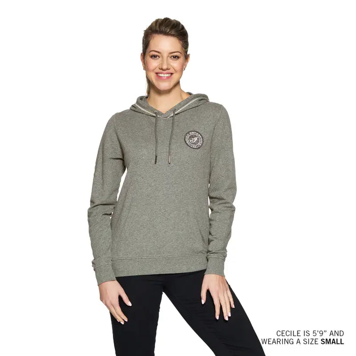 Indian Motorcycle Women's I Script Patch Hoodie, Gray | 2864968