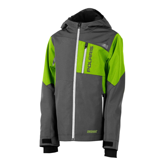 Polaris Youth TECH54 Switchback Jacket, Lime/Gray | 2865350