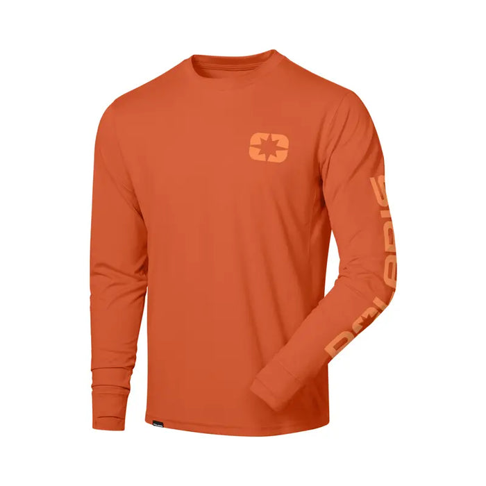 Polaris Men's Performance Long Sleeve Tee, Rust | 2865438