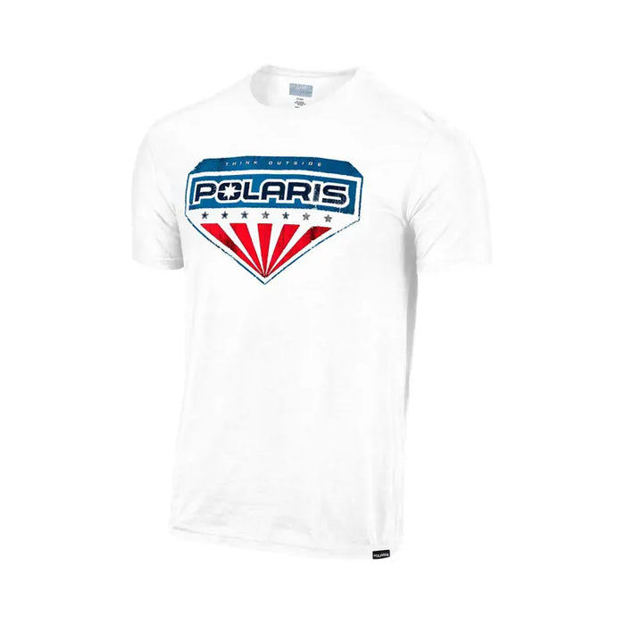 Polaris Men's Polaris Shield Tee, White | 2865441