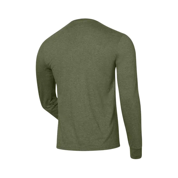 Polaris Men's Stacked Neon Long Sleeve Tee, Olive | 2865443