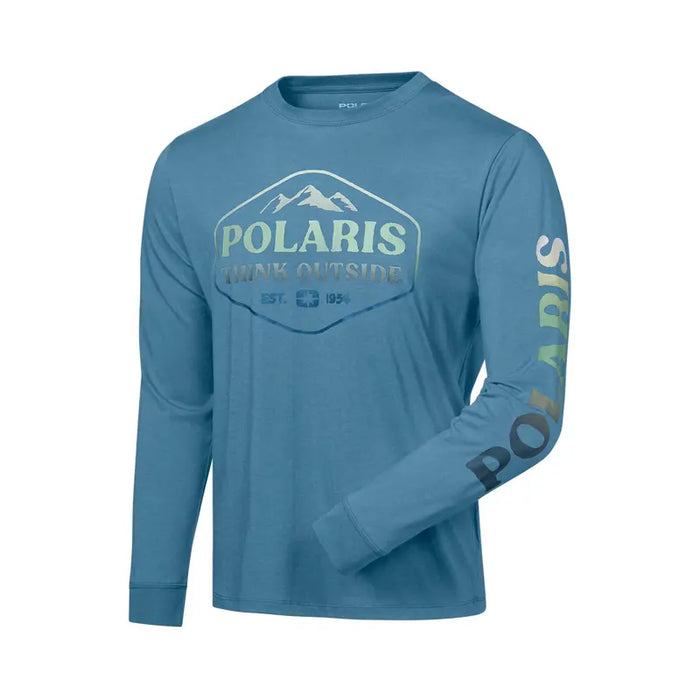 Polaris Men's Graded Badge Long Sleeve Tee, Blue | 2865447